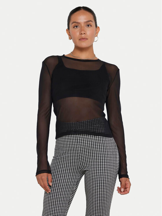 Noisy May Blúzka Judith 27023338 Čierna Regular Fit