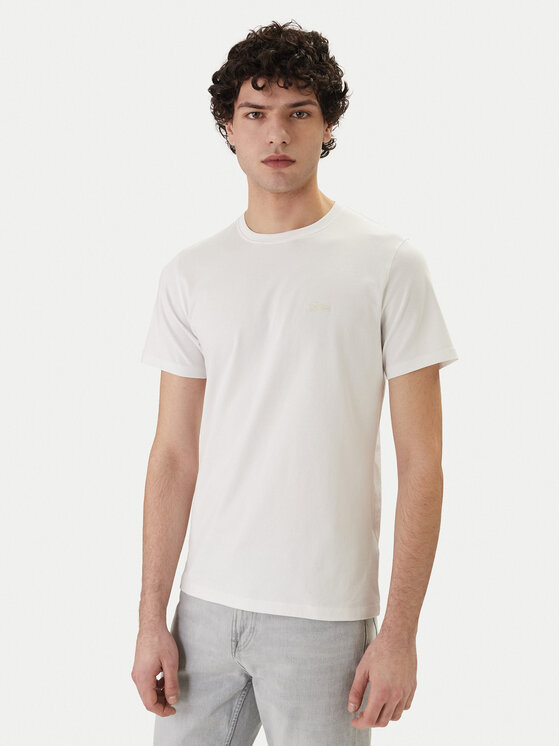 Guess Guess T-krekls M4GI70 KC9X0 Balts Slim Fit