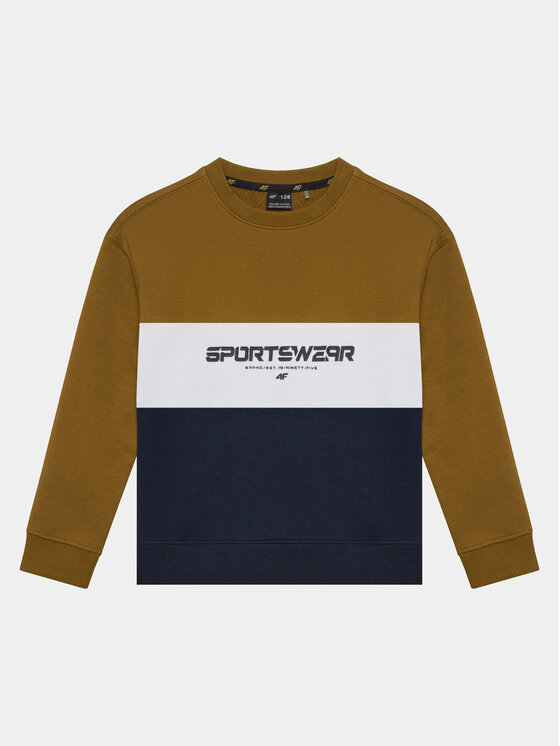 4F Bluză 4FJAW23TSWSM630 Maro Regular Fit