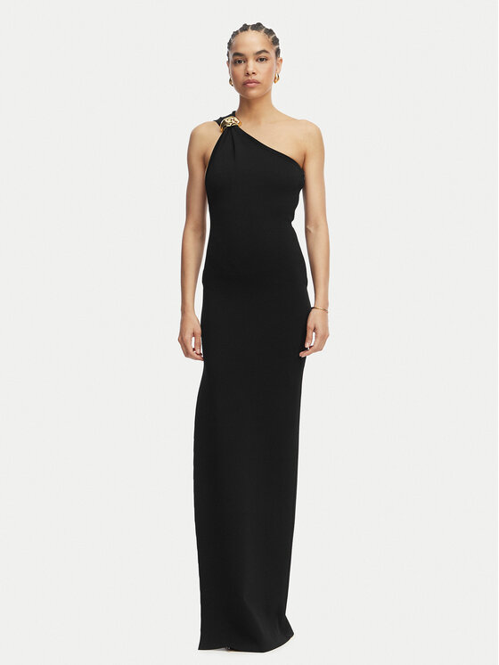 Elisabetta Franchi Elisabetta Franchi Sukienka wieczorowa AM-43B-62E2-V600 Czarny Slim Fit
