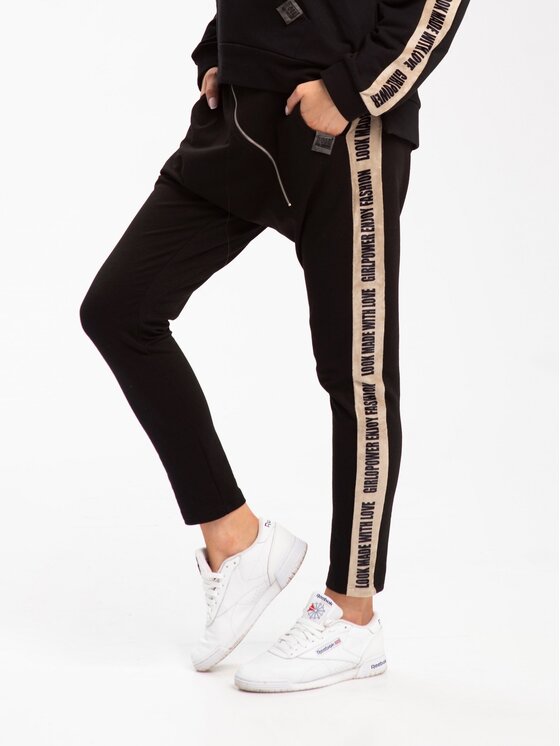 Look Made With Love Look Made With Love Spodnie dresowe Look834 Salsa Czarny Baggy Fit