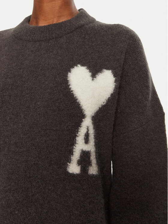 AMI PARIS AMI PARIS Pullover UKS025.KN0032 Grau Regular Fit