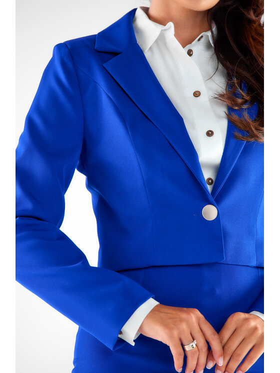Awama Awama Giacca da abito A529 Blu Basic Fit