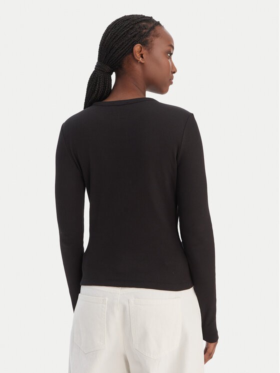 Calvin Klein Jeans Calvin Klein Jeans Blúzka LV047E205G Čierna Slim Fit