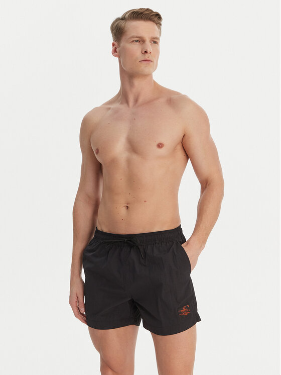 HUGO HUGO Peldšorti Dominica 50493450 Melns Regular Fit