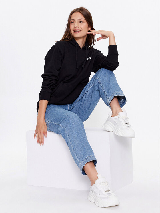 Vans Vans Majica dugih rukava Flying V Bff Hoodie Emea VN00046Y Crna Regular Fit
