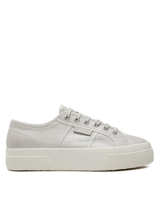 Superga Tenis Superge Platform Pearl Matte Canv 2740 S21362W Siva