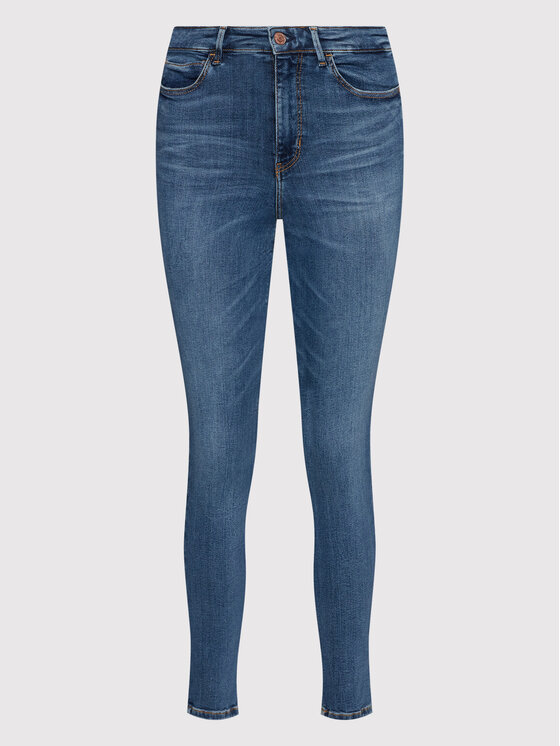 Guess Guess Blugi W2YA46 D4Q02 Albastru Skinny Fit