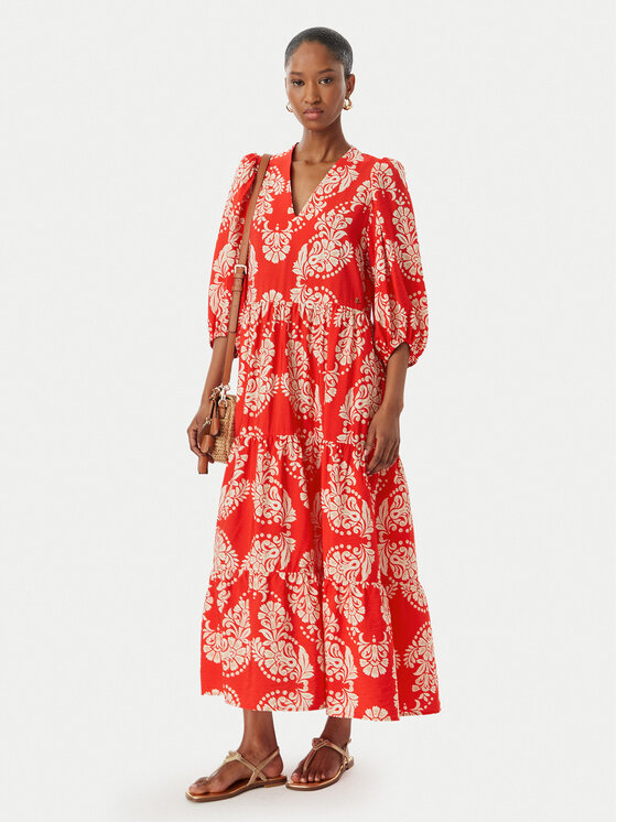LOLA CASADEMUNT LOLA CASADEMUNT Літня сукня LS2616138 Світло-червоний Regular Fit