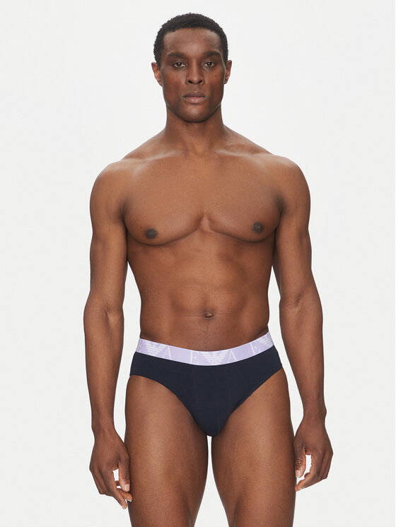 Emporio Armani Underwear Emporio Armani Underwear Set od 3 para muških slip gaća EM000258 AF10778 MB139 Tamnoplava