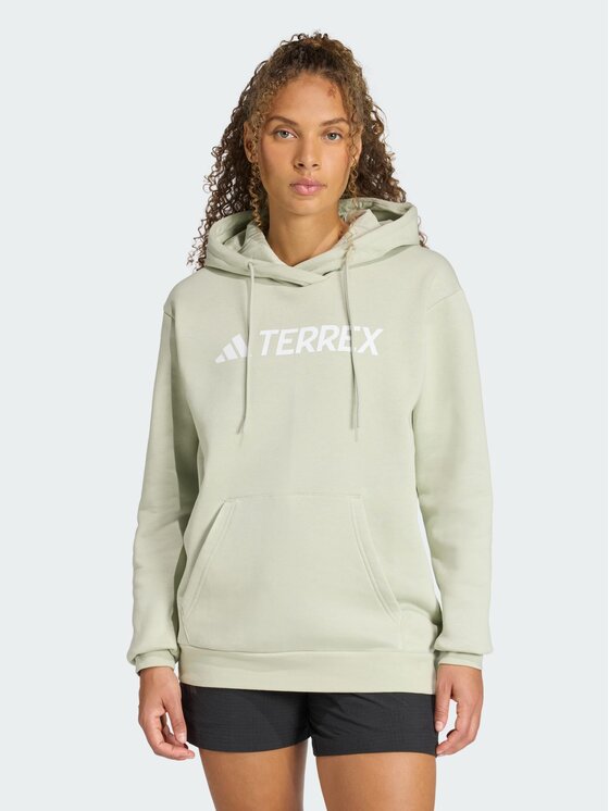 adidas adidas Bluza techniczna Terrex Multi Zielony Loose Fit