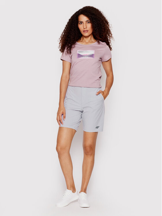 4F 4F Športové kraťasy H4L22-SKDTR062 Sivá Regular Fit