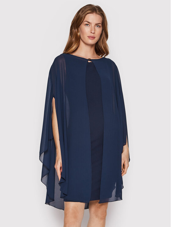 Rinascimento Rochie cocktail CFC0108684003 Bleumarin Slim Fit