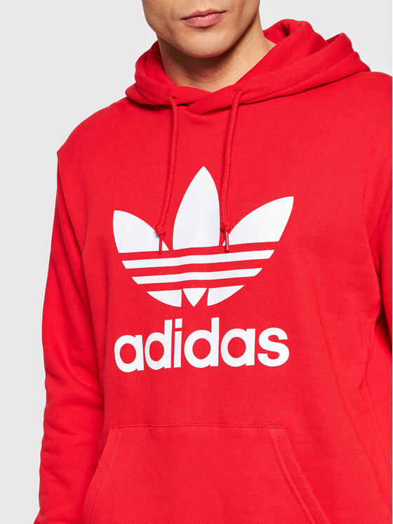 Felpa adidas rossa e on sale nera