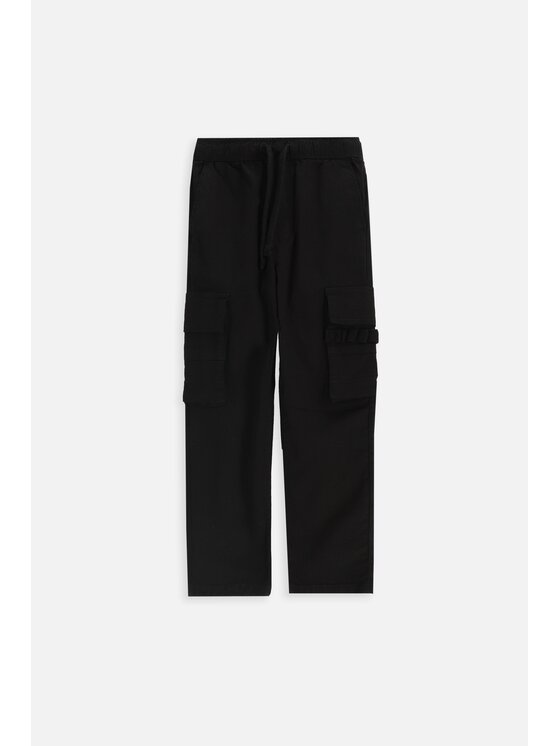 Coccodrillo Coccodrillo Bavlnené nohavice ZC5119101ABK-021 Čierna Regular Fit
