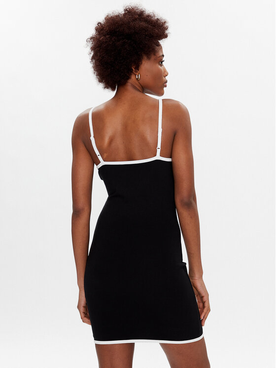 Tommy Jeans Tommy Jeans Rochie de zi DW0DW15000 Negru Slim Fit
