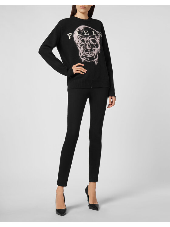 PHILIPP PLEIN PHILIPP PLEIN S dlhými rukávmi 2831 Čierna Regular Fit