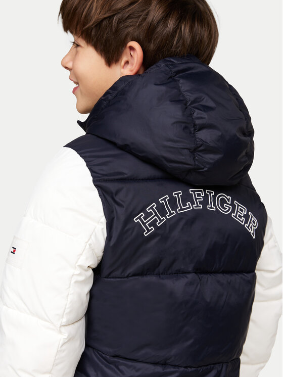 Tommy Hilfiger Tommy Hilfiger Pūkinė striukė KB0KB09465 M Tamsiai mėlyna Regular Fit