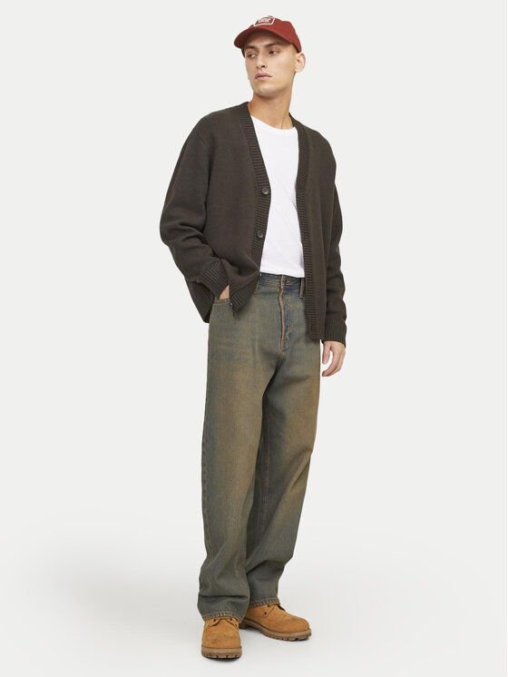 Jack & Jones Jack & Jones Pletena jopica Frederiksberg 12262048 Rjava Regular Fit