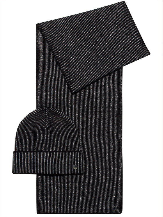 HUGO Hugo Set Schal und Mütze Women-Xmas 564_Set 50446020 Schwarz