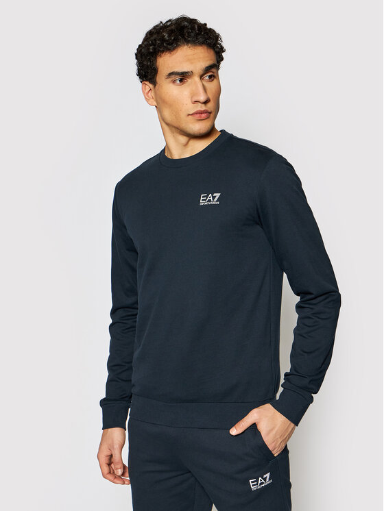 EA7 Emporio Armani Džemperis ar kapuci 8NPM52 PJ05Z 578 Tumši zils Regular Fit