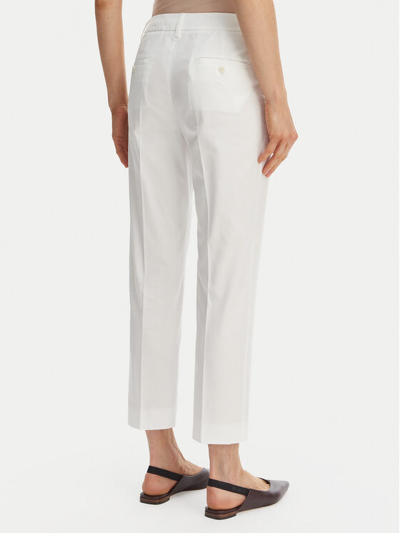 Weekend Max Mara Weekend Max Mara Hlače Cecco 2615131082 Bijela Regular Fit