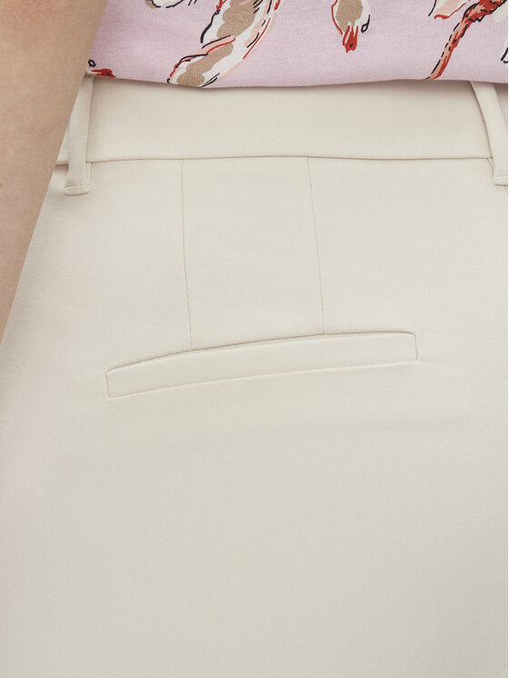 Marella Marella Текстилни панталони Macario 2413131031200 Екрю Regular Fit
