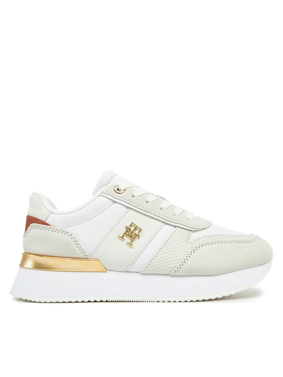 Tommy Hilfiger Sneakersy Th Fashion Runner FW0FW08475 Biela