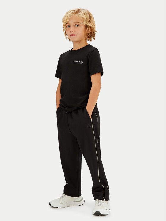 Calvin Klein Jeans Calvin Klein Jeans Tricou Minimal Logo IB0IB02608 Negru Regular Fit