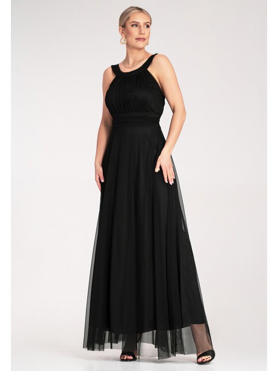 FIGL FIGL Abito da sera M1171 Nero Flared Fit