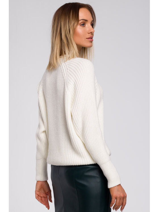 Made of Emotion Made of Emotion Sweter M537 Biały