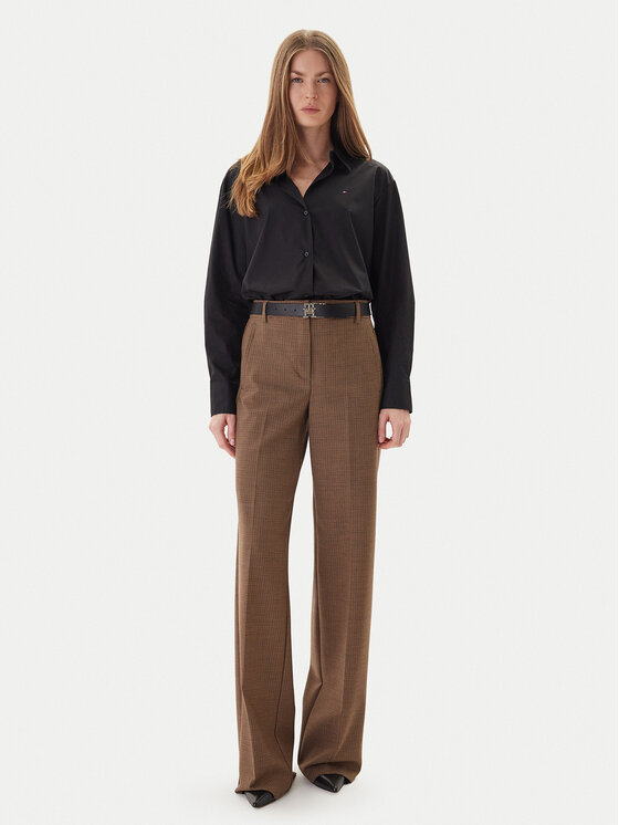 Tommy Hilfiger Tommy Hilfiger Hemd WW0WW45612 Schwarz Relaxed Fit