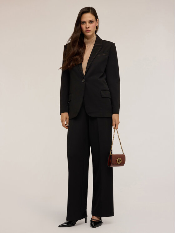 Motivi Motivi Giacca outdoor Q026W000043N033 Nero Regular Fit