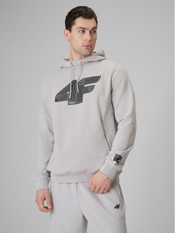 4F 4F Bluza COMMERCIAL 3 Szary jasny Regular Fit