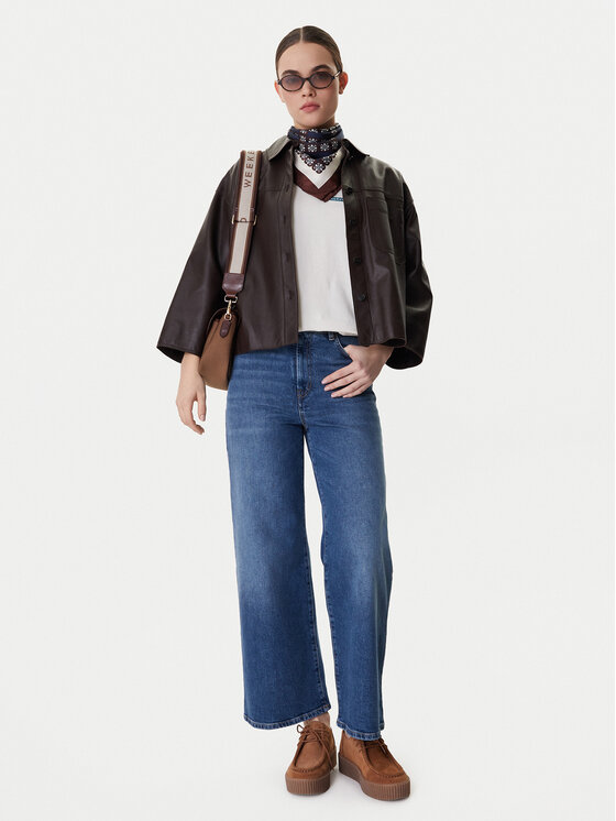 Weekend Max Mara Weekend Max Mara Teksad Pulvino 2615181061 Tumesinine Wide Leg