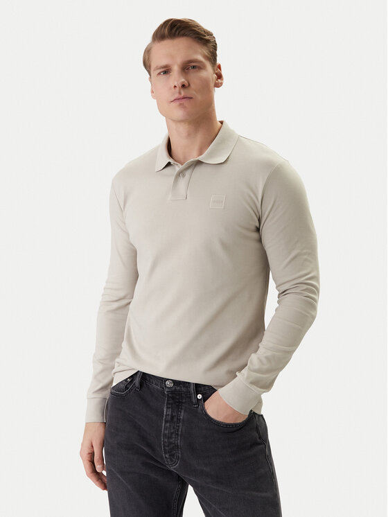 BOSS BOSS Polo Passerby 50507704 Beżowy Regular Fit