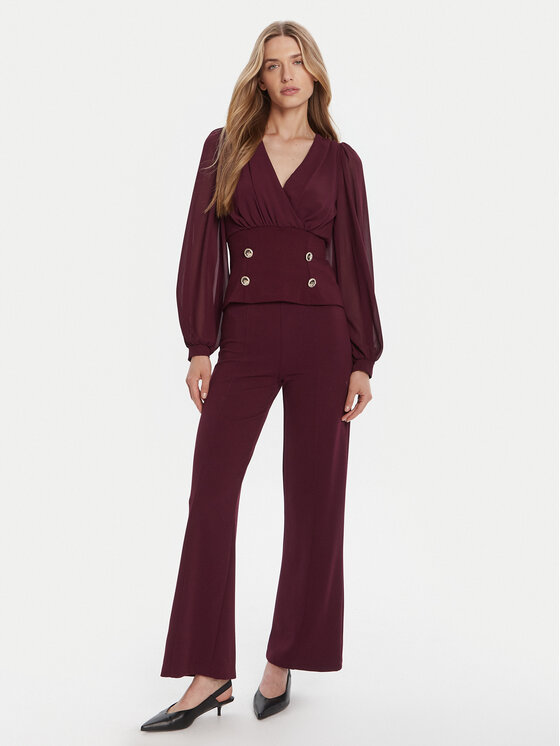 Rinascimento Rinascimento Bluse CFC0126180003 Dunkelrot Regular Fit