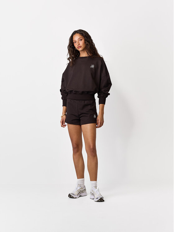 La Mania La Mania Sportovní kraťasy LINA Tmavě hnědá Basic Fit