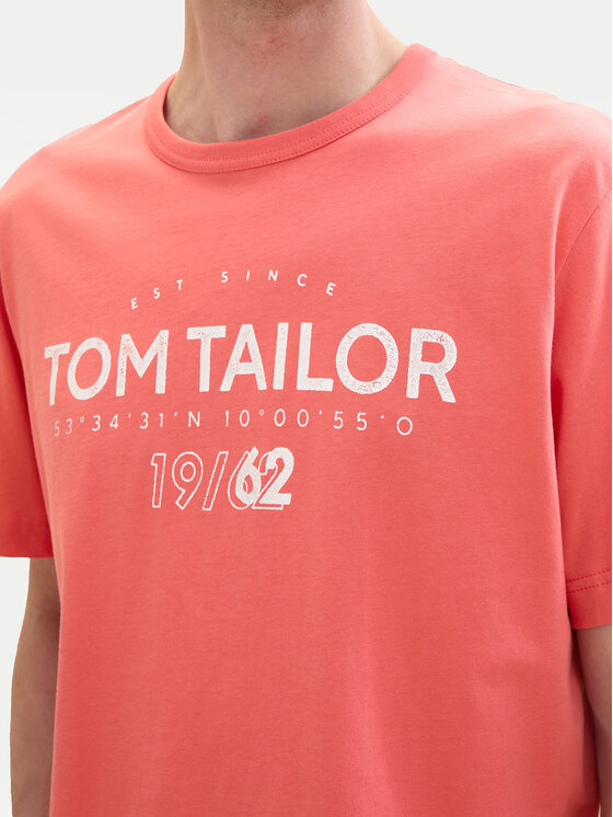 Tom Tailor Tom Tailor Tricou 1041871 Roșu Regular Fit