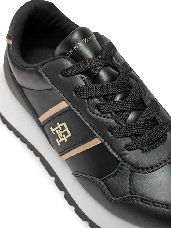 Tommy Hilfiger Tommy Hilfiger Sneakersy Low Cut Lace-Up Sneaker T3A9-33548-1695 M Czarny