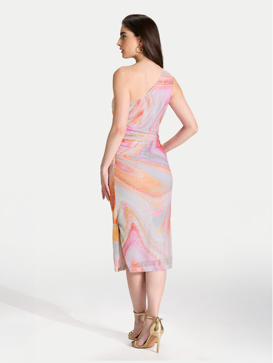 Swing Swing Коктейлна рокля 5AI18800 Цветен Slim Fit