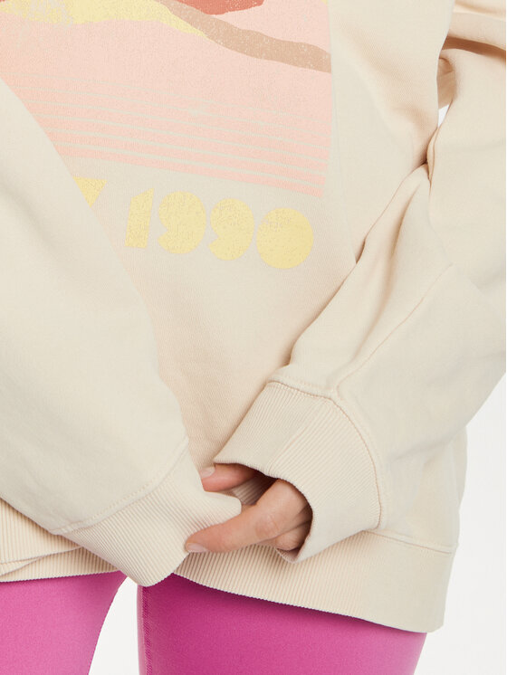 Roxy Roxy Суитшърт Lineup ERJFT04865 Бежов Relaxed Fit
