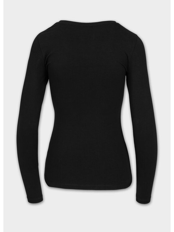 PITBULL PITBULL Longsleeve Longsleeve damski Slim Fit USA CAL S Czarny Regular Fit