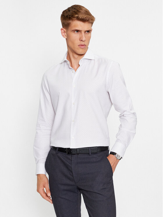 JOOP! Košulja 30038887 Bijela Slim Fit