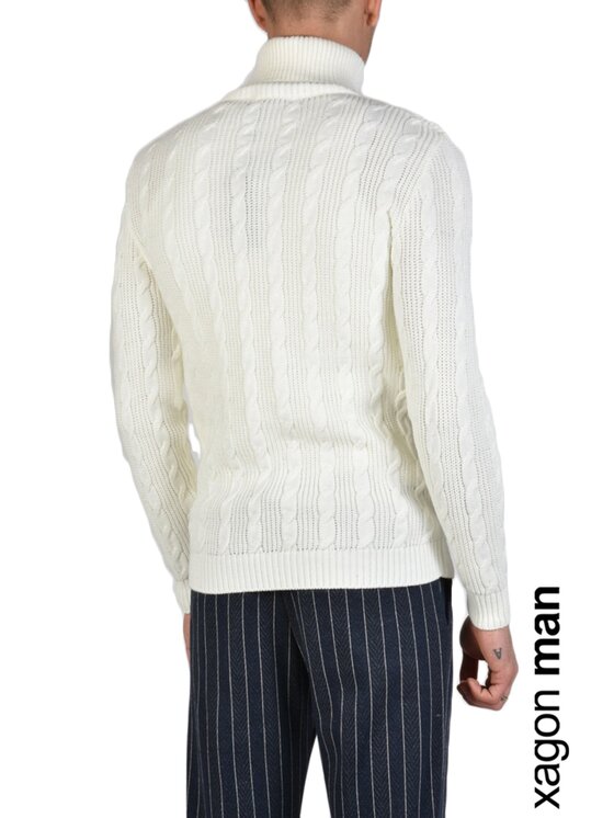 Xagon Xagon Maglione A2108 1J 0712 Écru Regular Fit