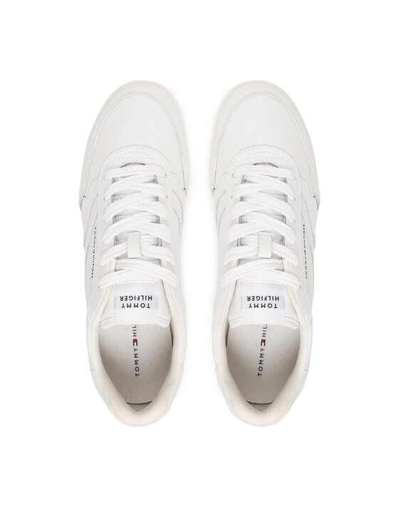 Tommy Hilfiger Tommy Hilfiger Laisvalaikio batai Lopro Cup Leather FM0FM05677 Balta