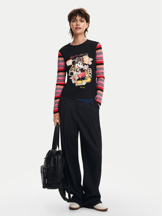 Desigual Desigual Ruksak All Mickey Krapina 24WAKP01 Crna