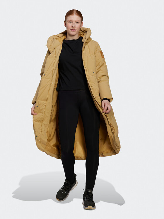 adidas adidas Пухено яке Big Baffle HN9938 Бежов Regular Fit