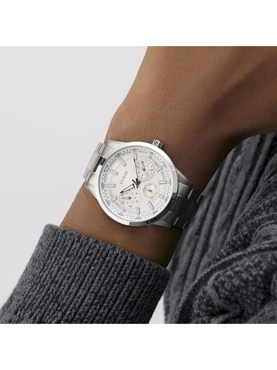 Guess Guess Hodinky GW0963G Stříbrná