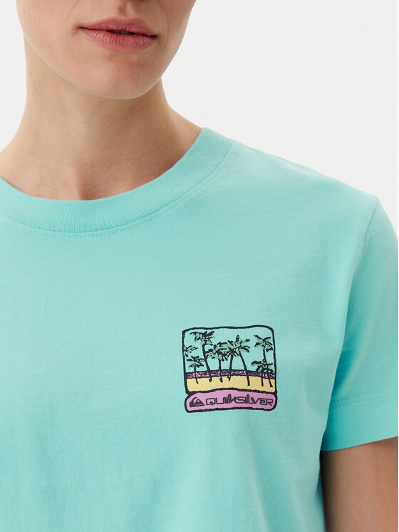 Quiksilver Quiksilver T-Shirt EQWZT03181 Τυρκουάζ Relaxed Fit